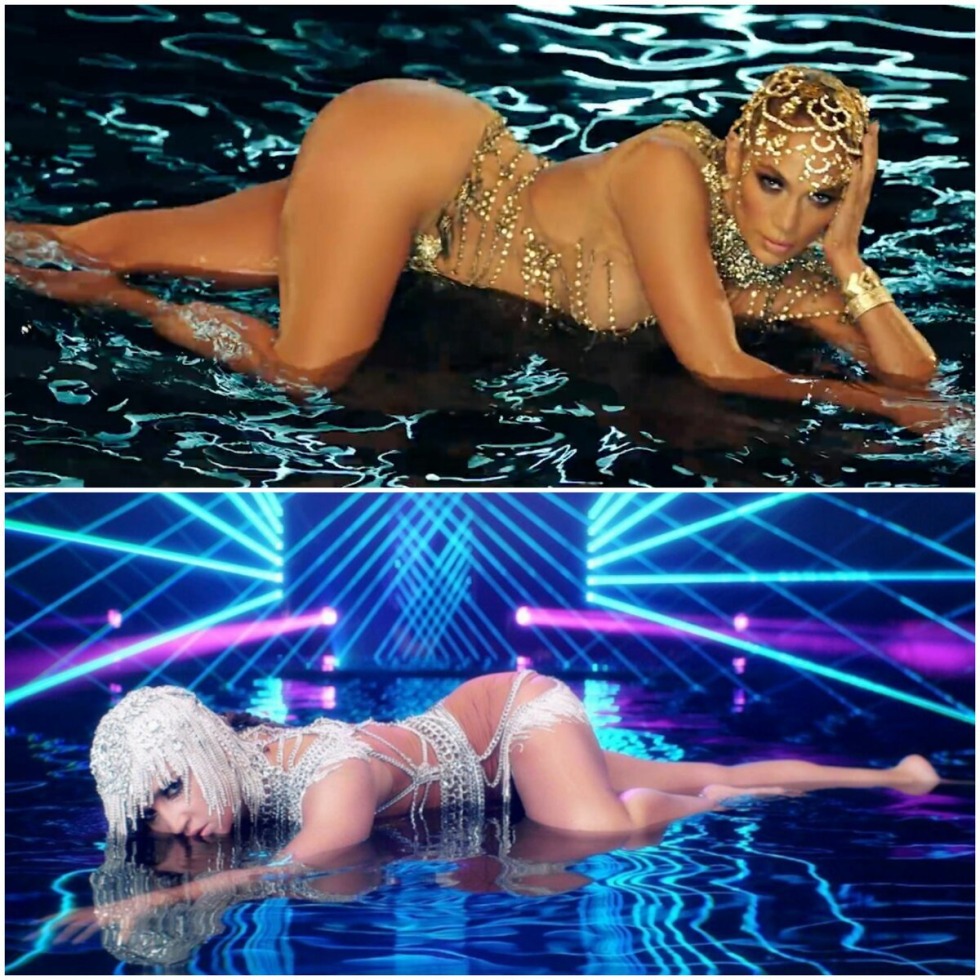 Olga Buzova and Jennifer Lopez