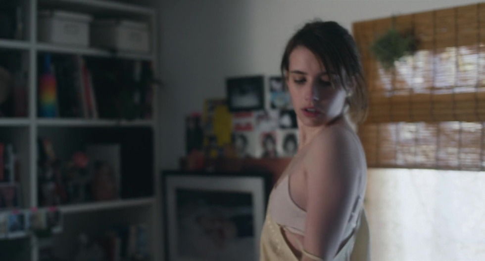 Emma Roberts on the beach