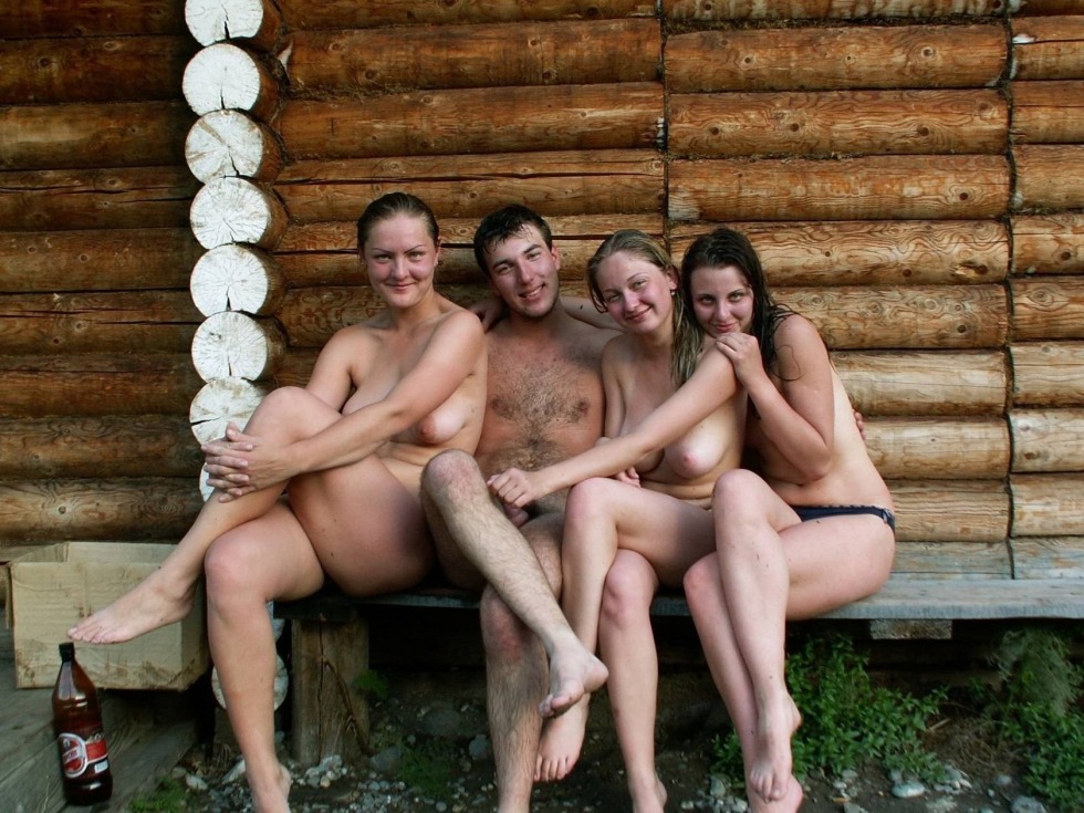 Village girls in the bathhouse