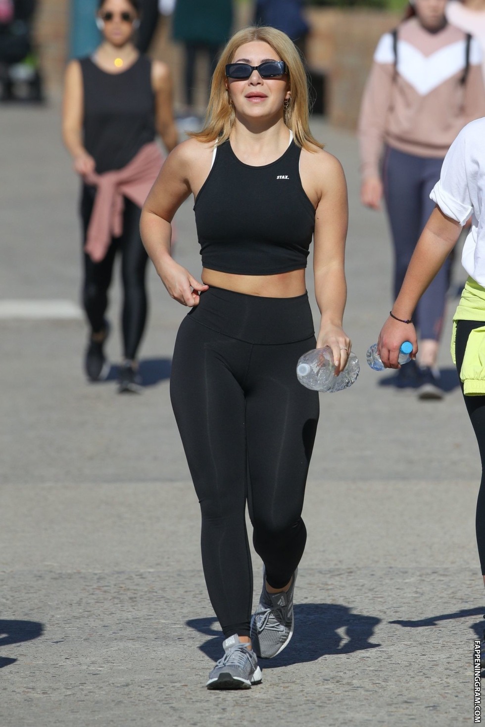 Naked athletes are engaged