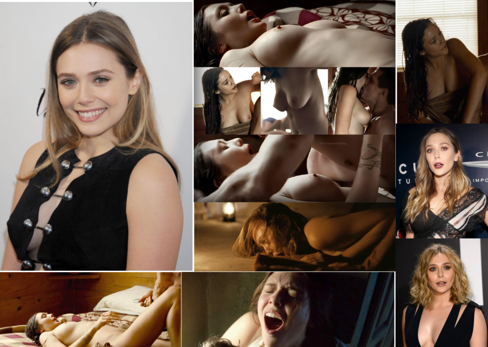 Naked actress Elizabeth Olsen