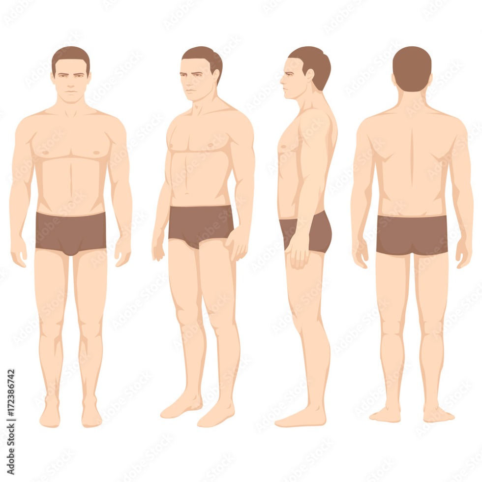 Man in front and back