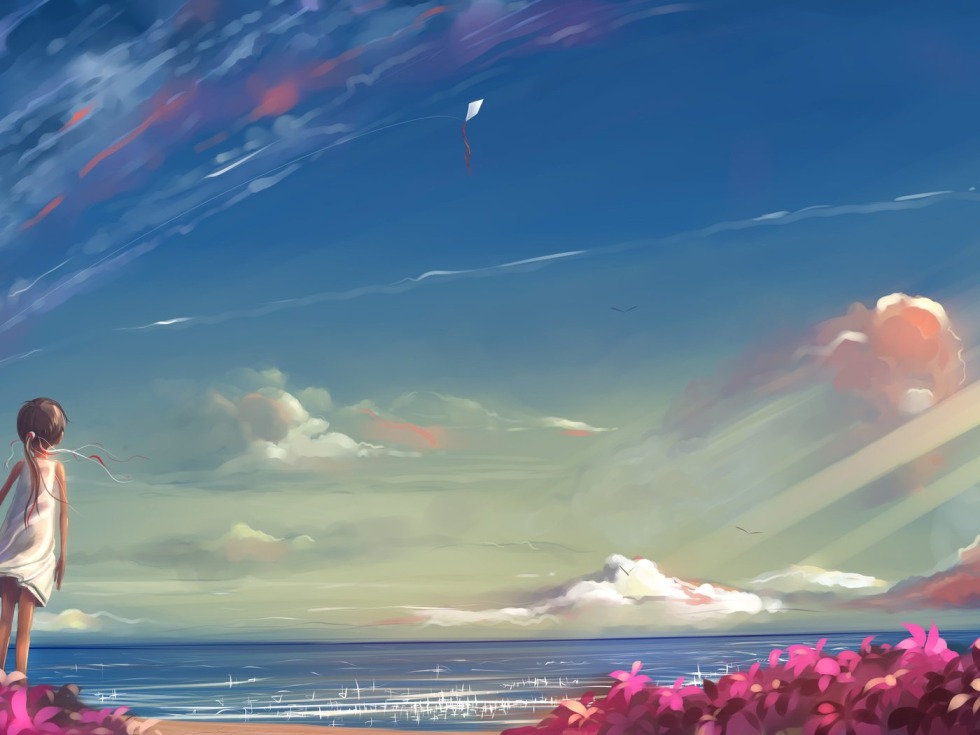 Woman in front and side