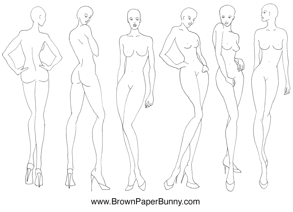 Sketch of the female figure