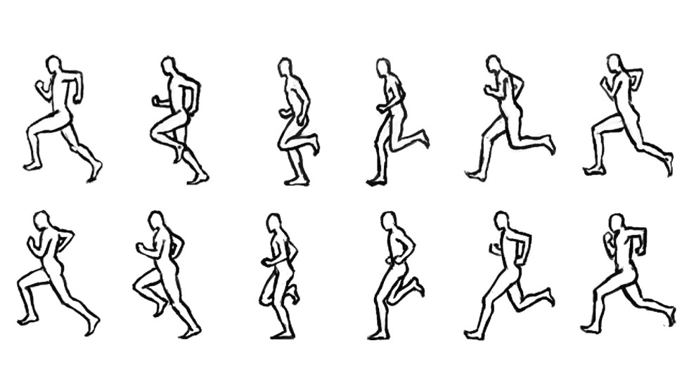 Blue T -shirt in front and back