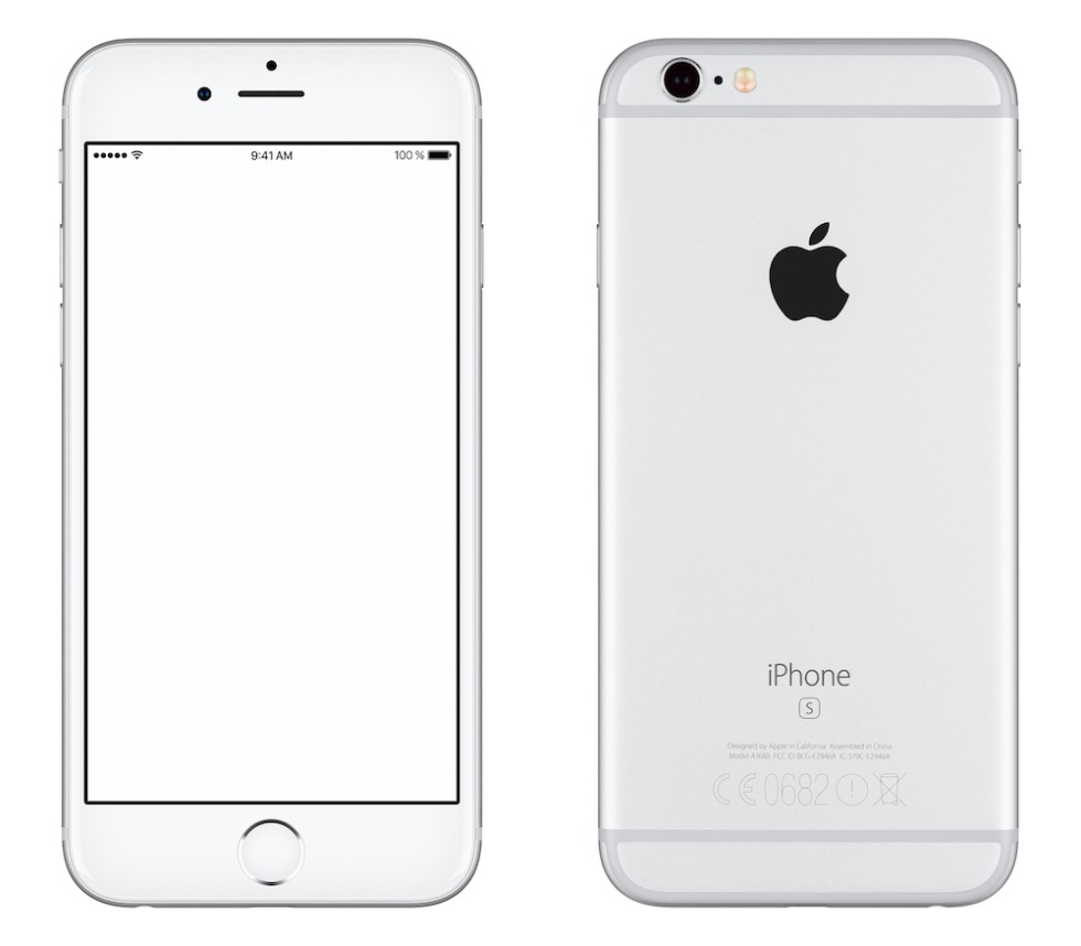 IPhone 6 with white screen