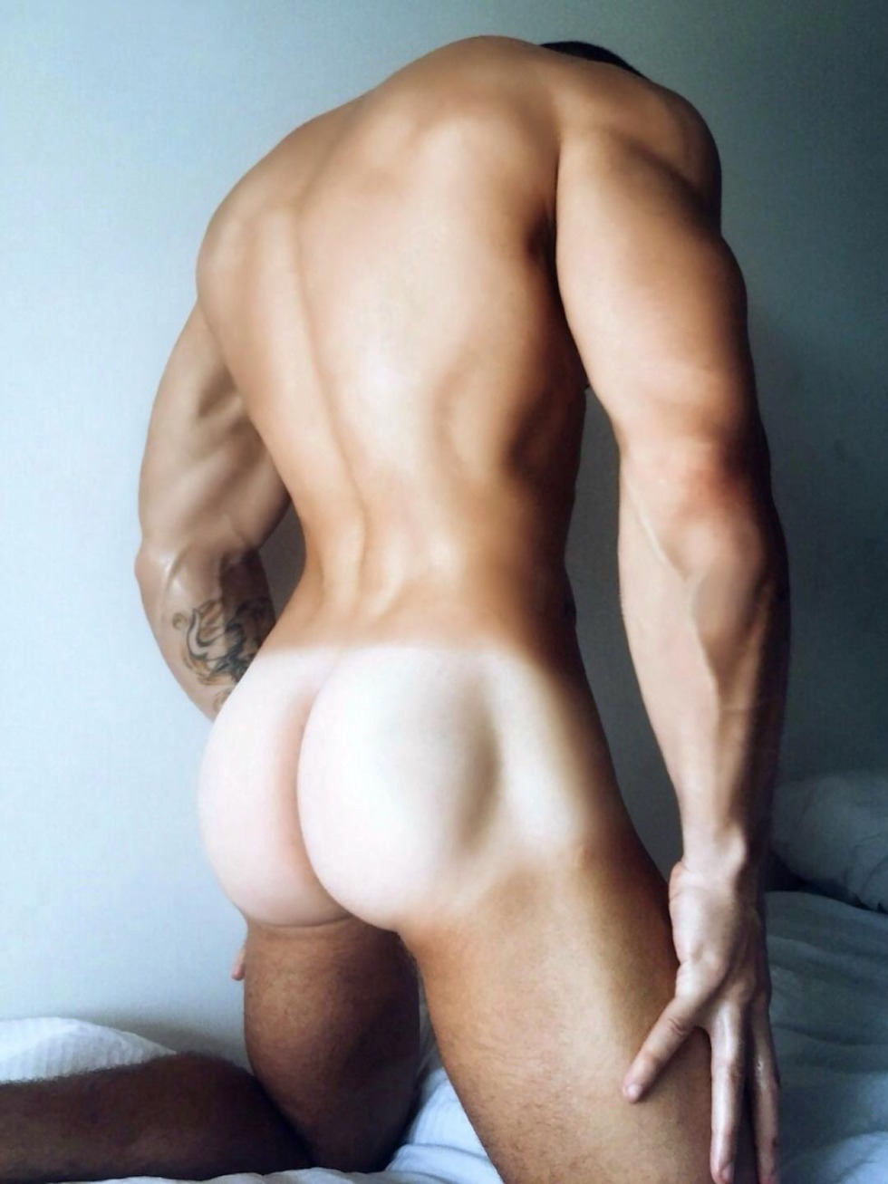 Boy with shaved booty