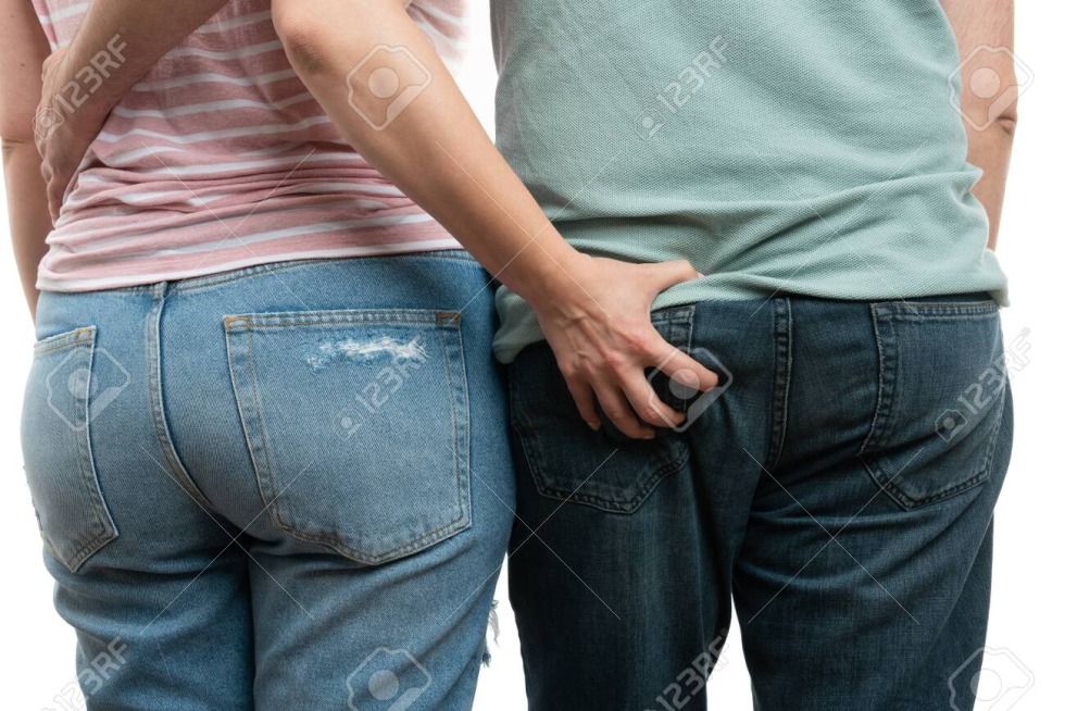 Bend Over ASS close -up