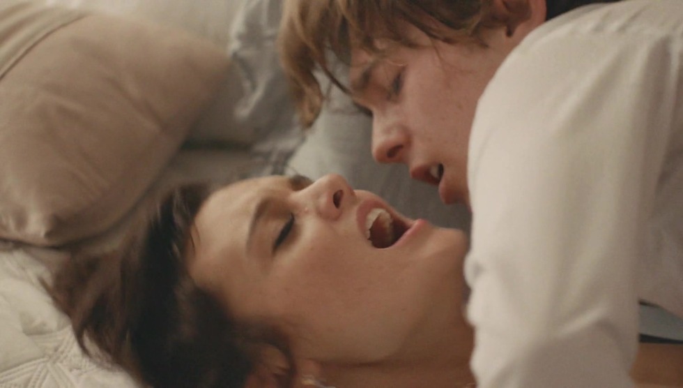 Elderly granny in stockings