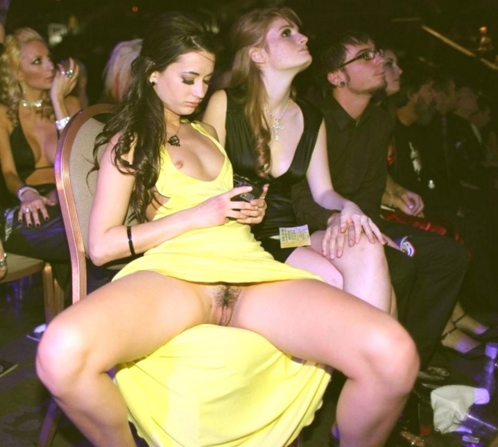 Drunk girls without panties