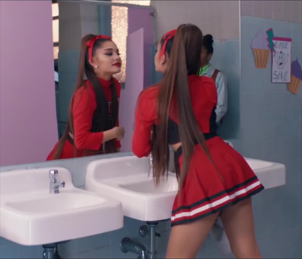 Ariana Grande in red