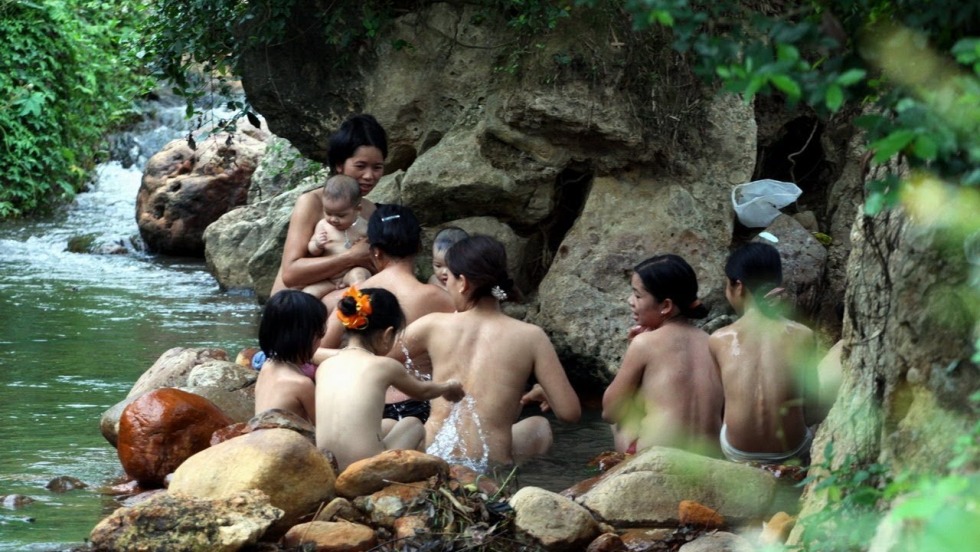 Vietname Women Bathing in River