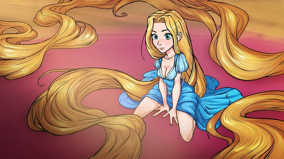Cassandra Cartoon Rapunzel 3D
