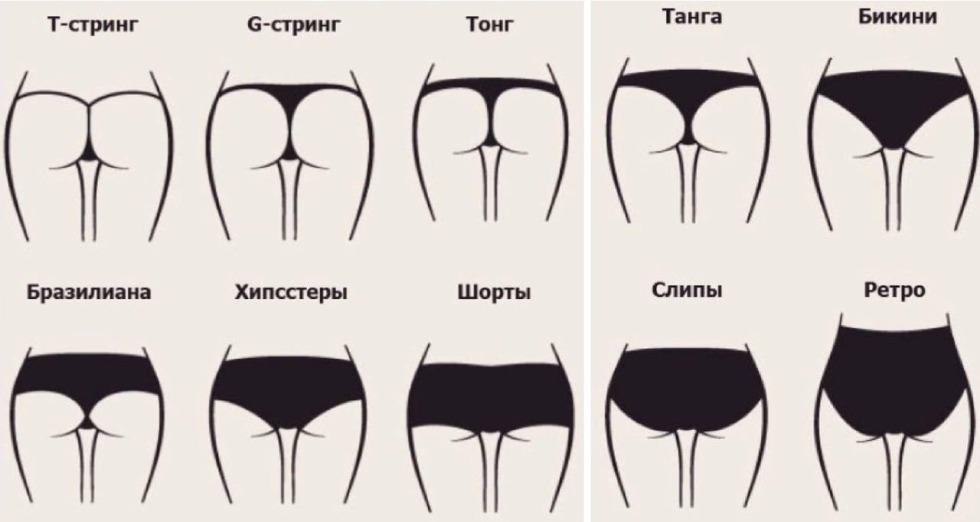 Women's pussies of various shapes