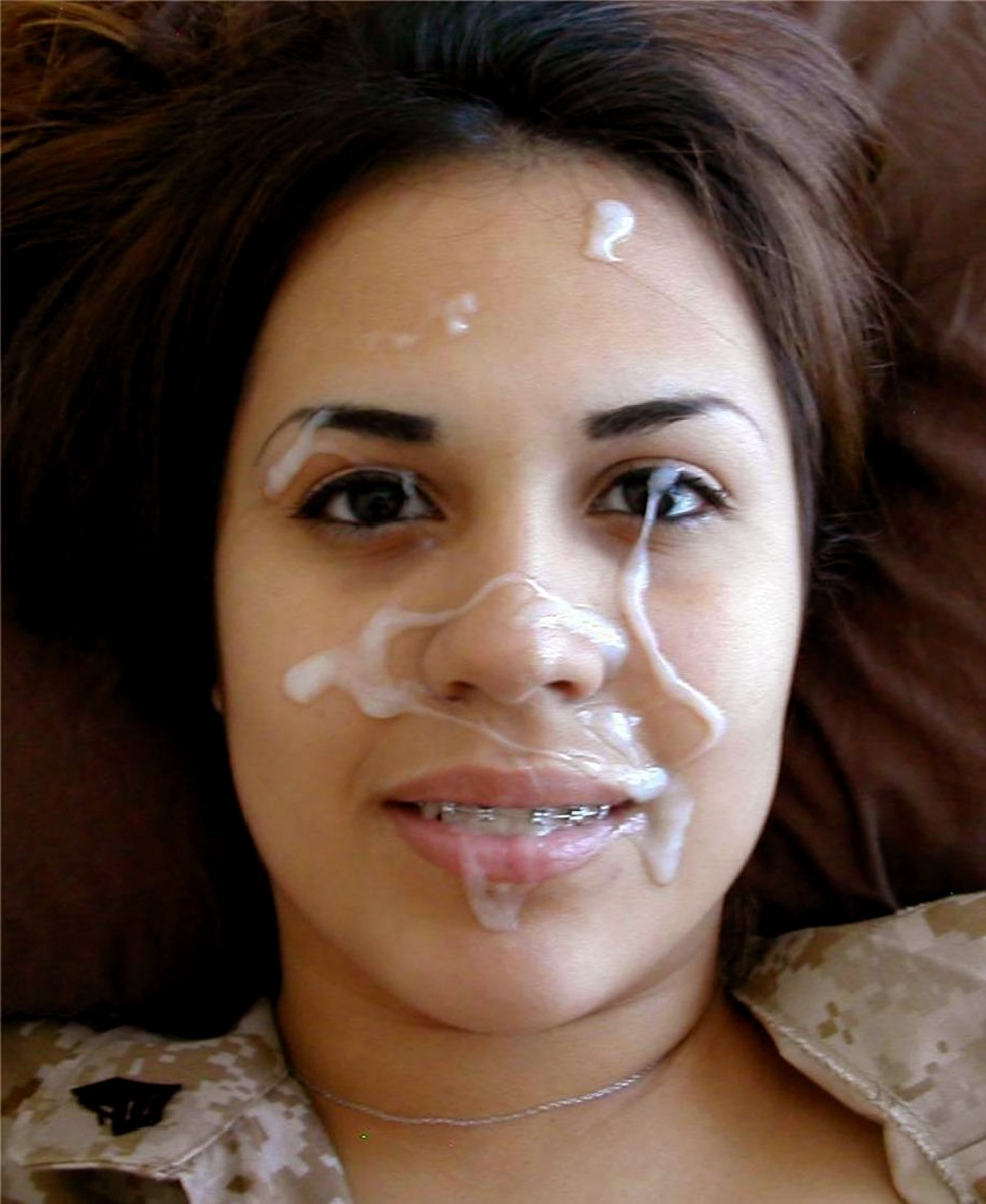 Selfie women with cumshot