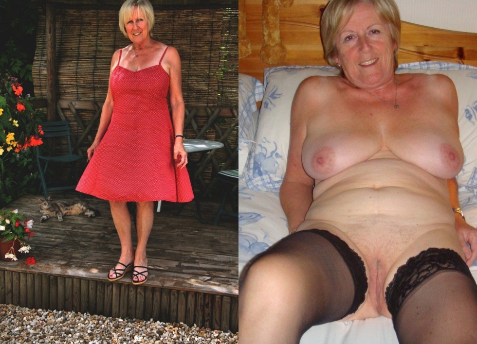 Sprinkable pussy of mature Dress undress
