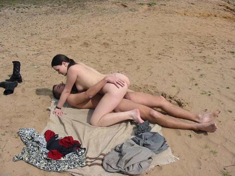 Exhibitionism on a public beach