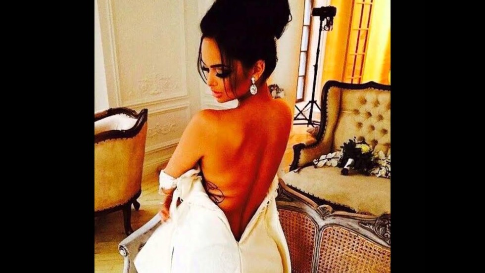 Kuzmina Nita in a wedding dress