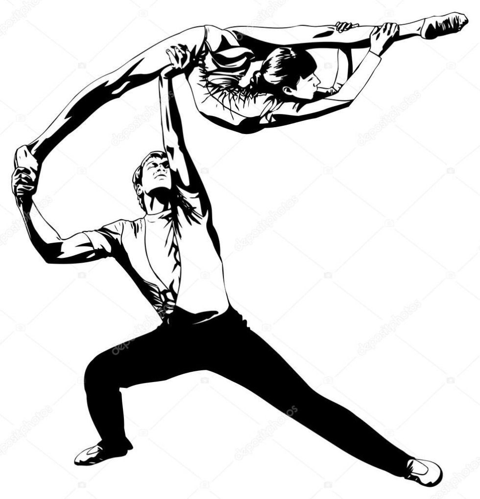 Girl on the horizontal bar