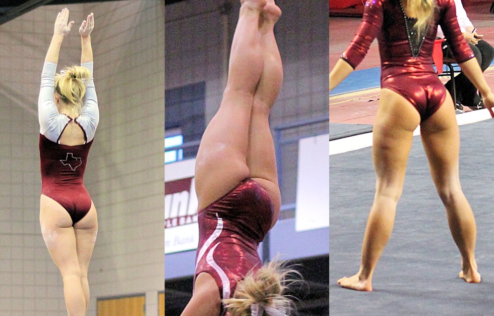 Naked flexible gymnasts