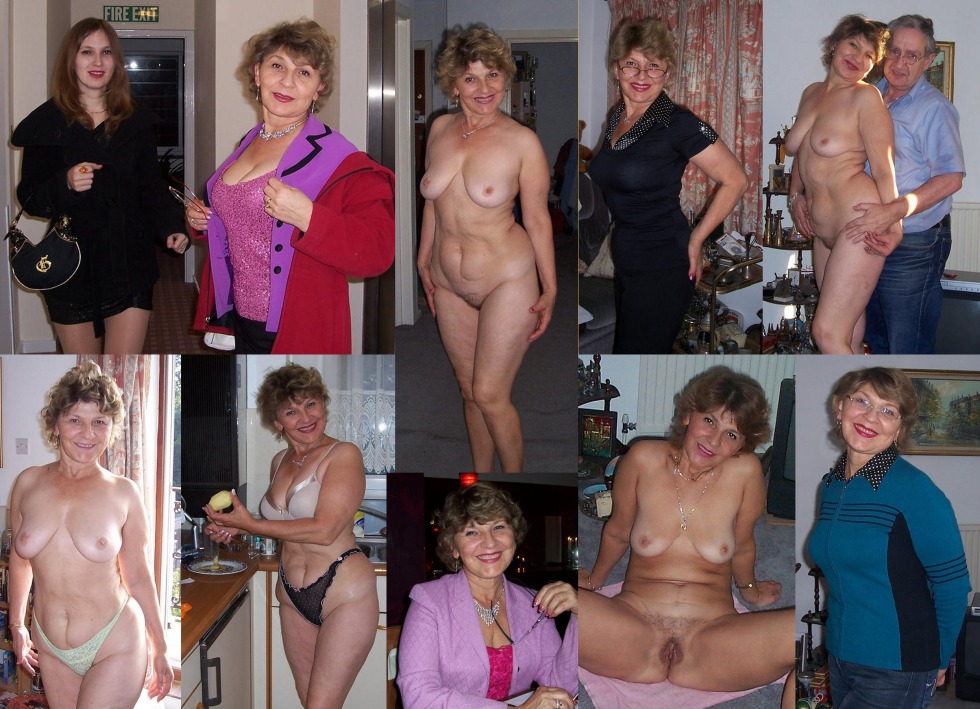 Mature with small breasts Dress undress