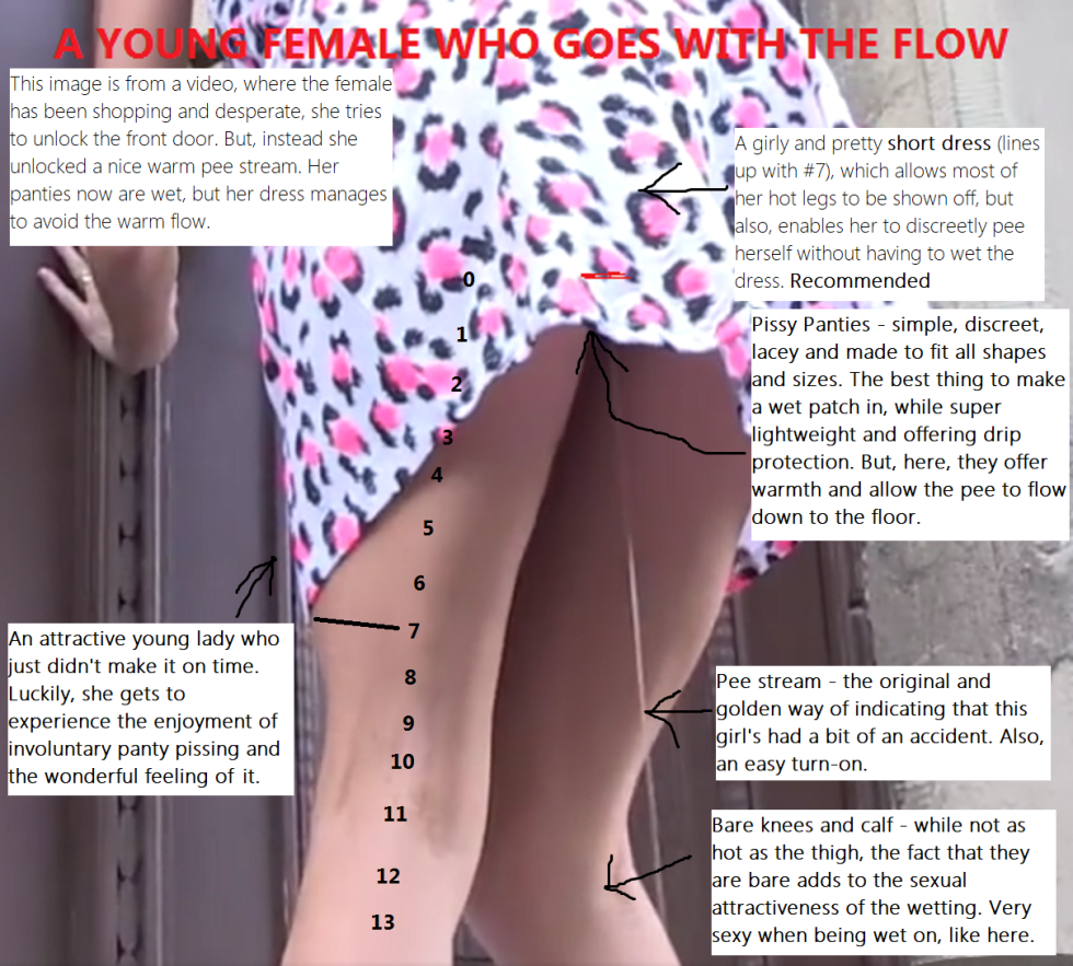 The girl wrote to panties