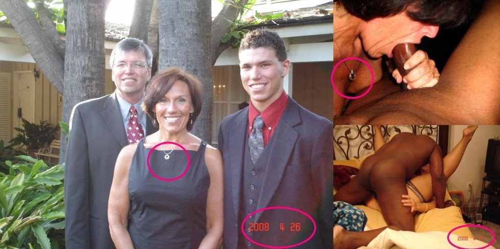 The bride changes with her husband with a black man