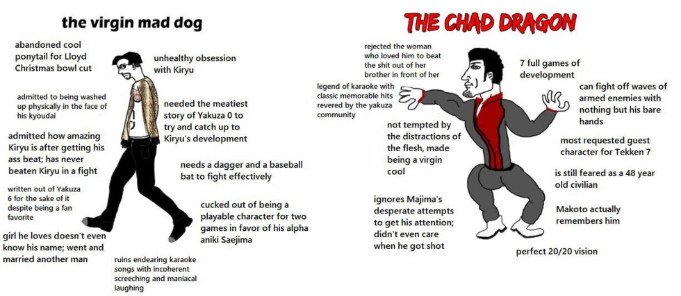 Virgin Kiryu Chad Majima