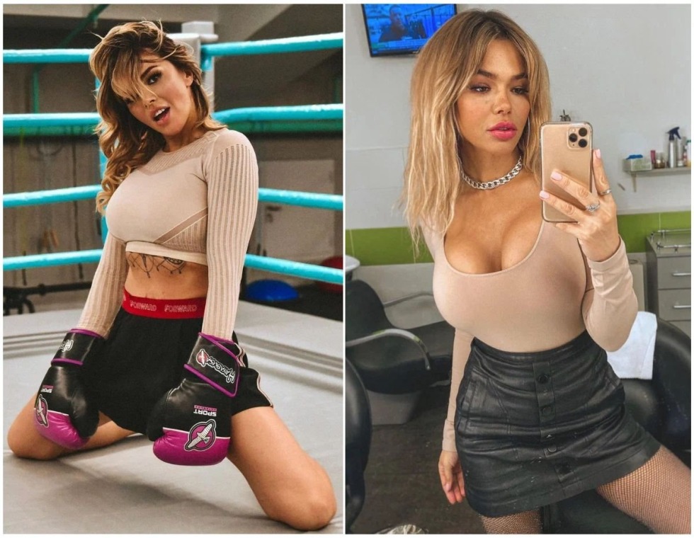 Short haircut blondes cum in mouth