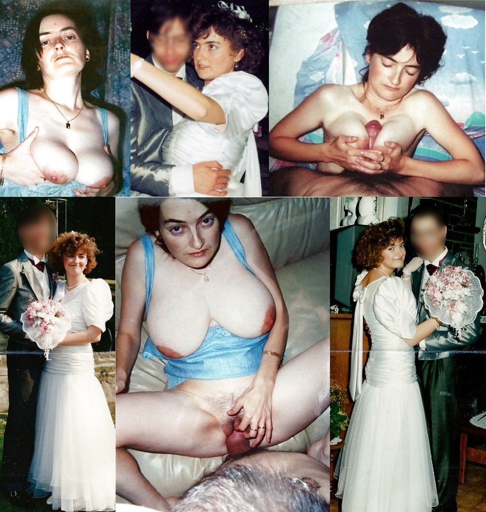 The bride was finished off at the wedding