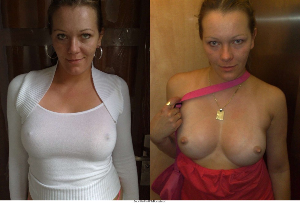 Clothed and nude breasts amateur