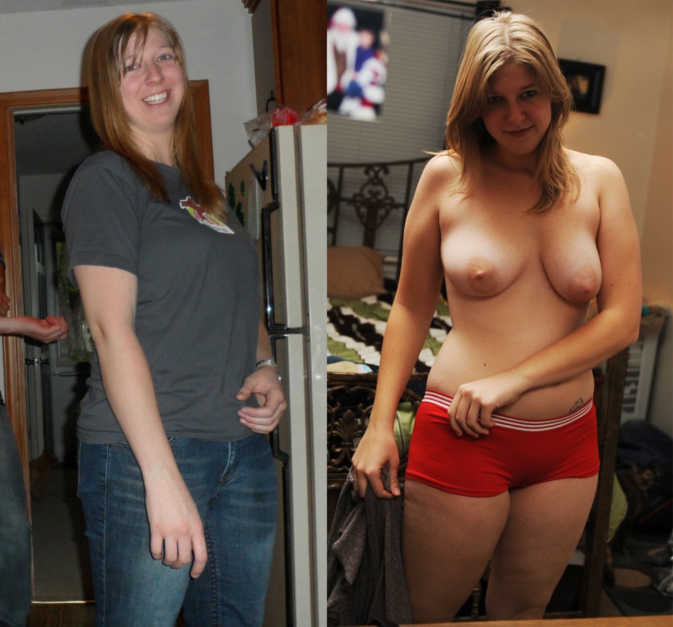 Ordinary women with big breasts undressed