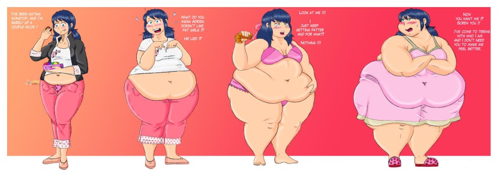 Chubby brunette with a black man