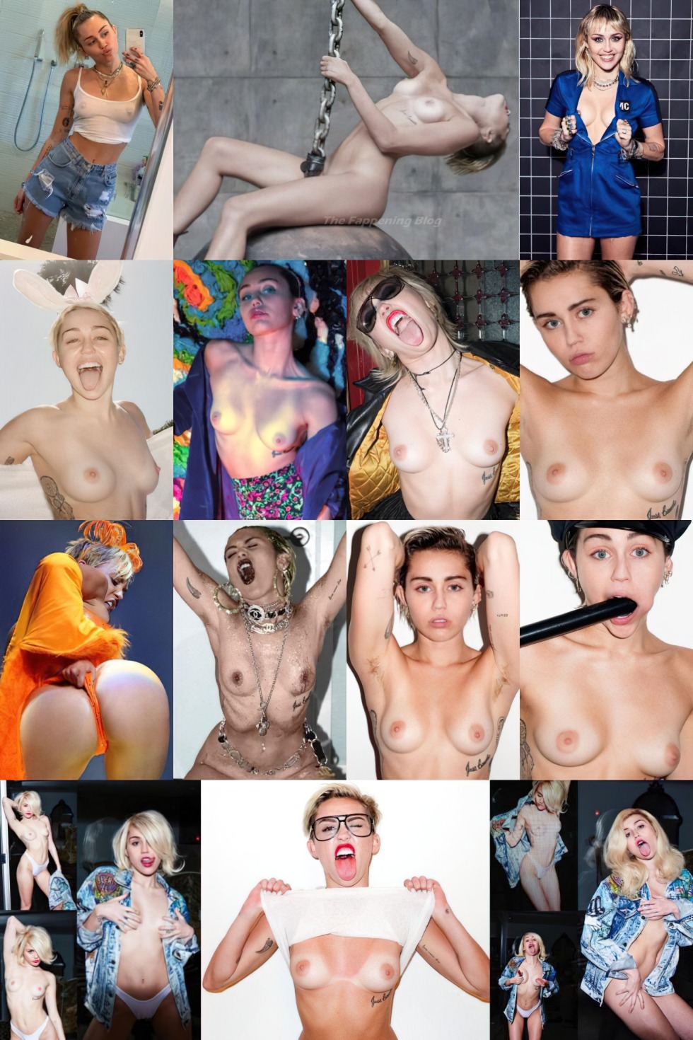 Miley Cyrus undressed