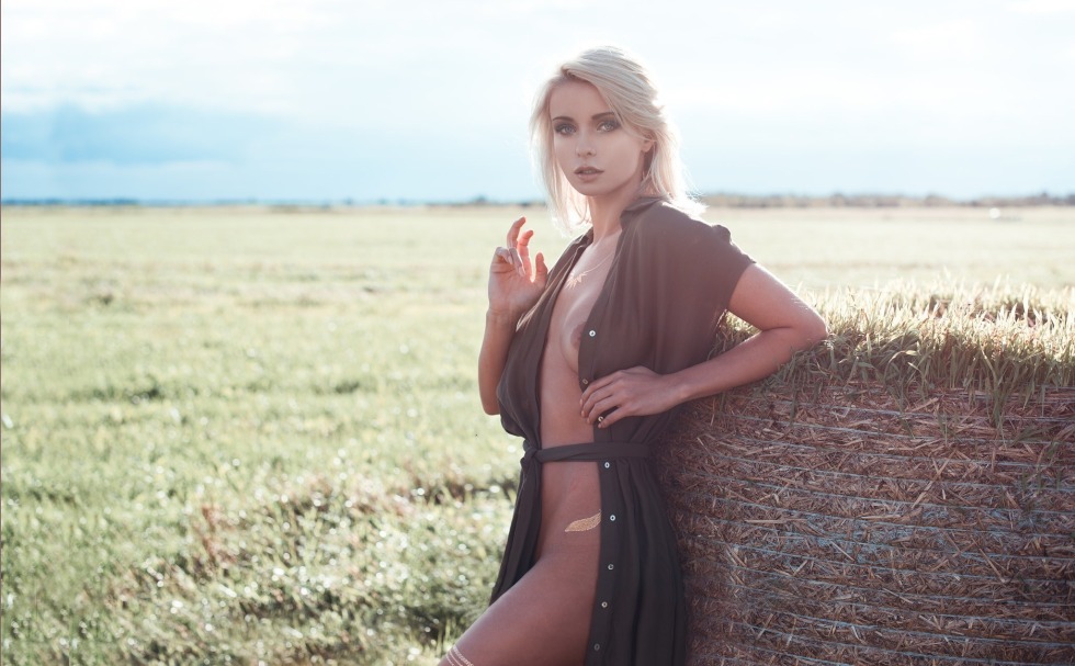 TV presenter Ekaterina Strizhenova Fake