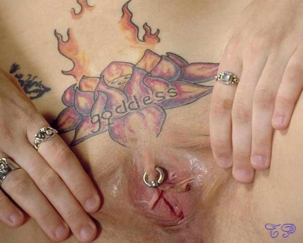 Intimate tattoos on genitals