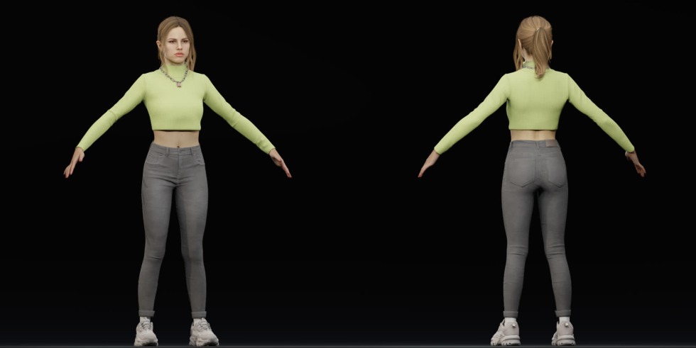 Stylish girls on the streets of the city