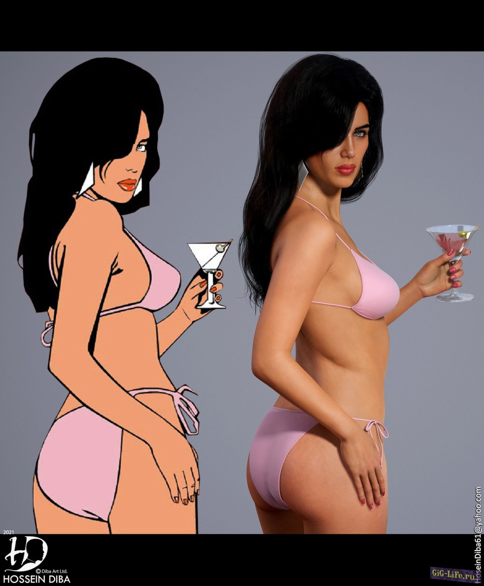 GTA Vice City Cover girl