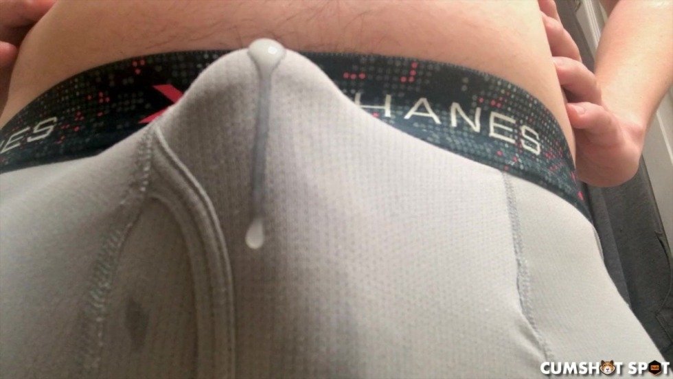 The woman finished in his underpants