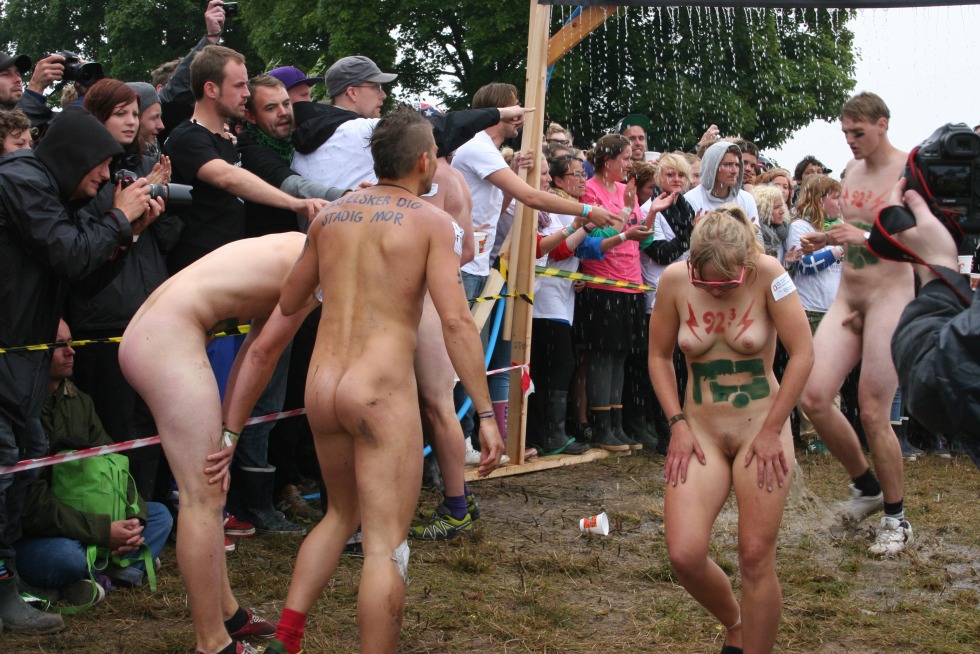 Naked men dressed women