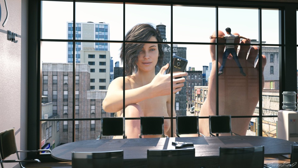 Spied through the window