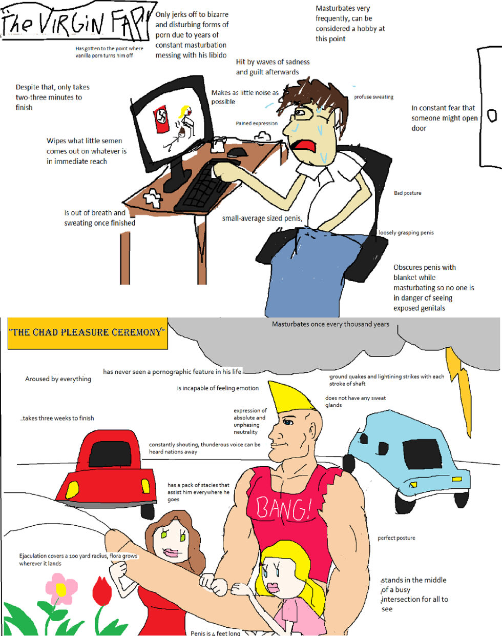 Blonde and African American