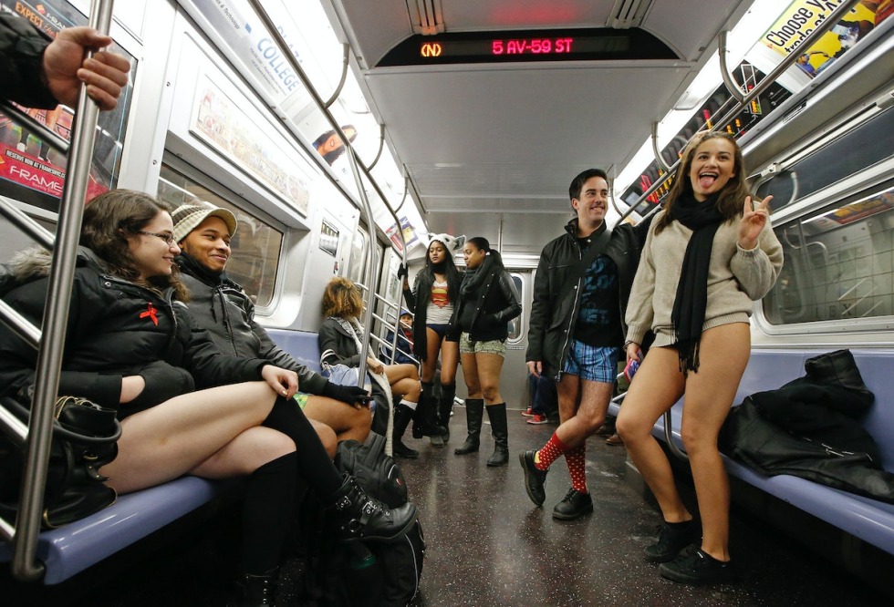 No Pants Subway Ride Russia