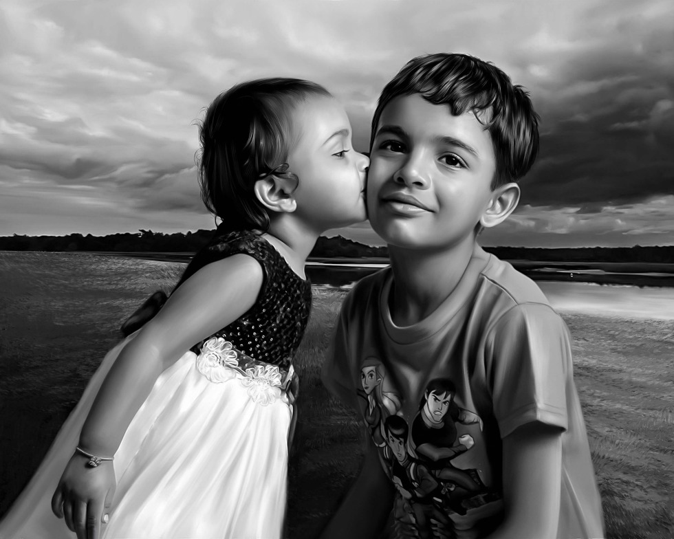 Older sister and younger brother