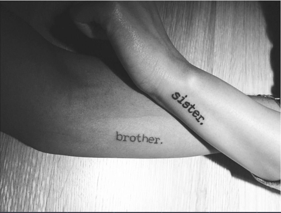 Sister in the bedroom