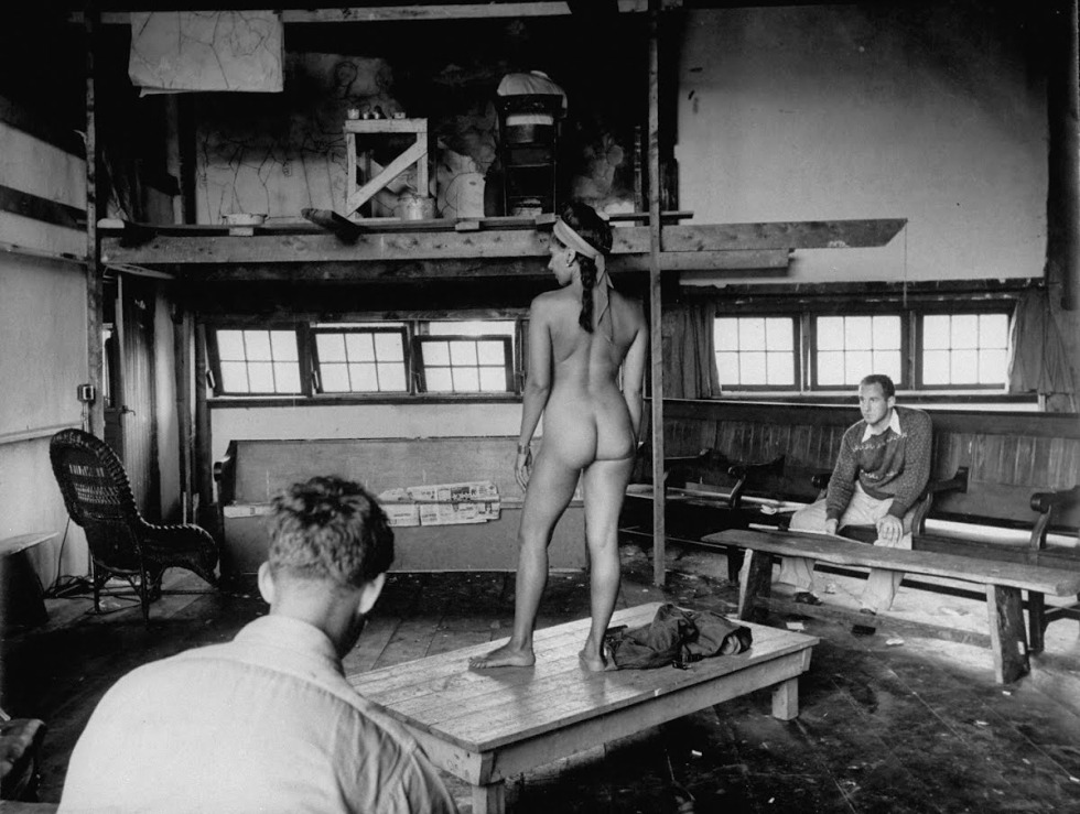 Model in the studio of the USSR