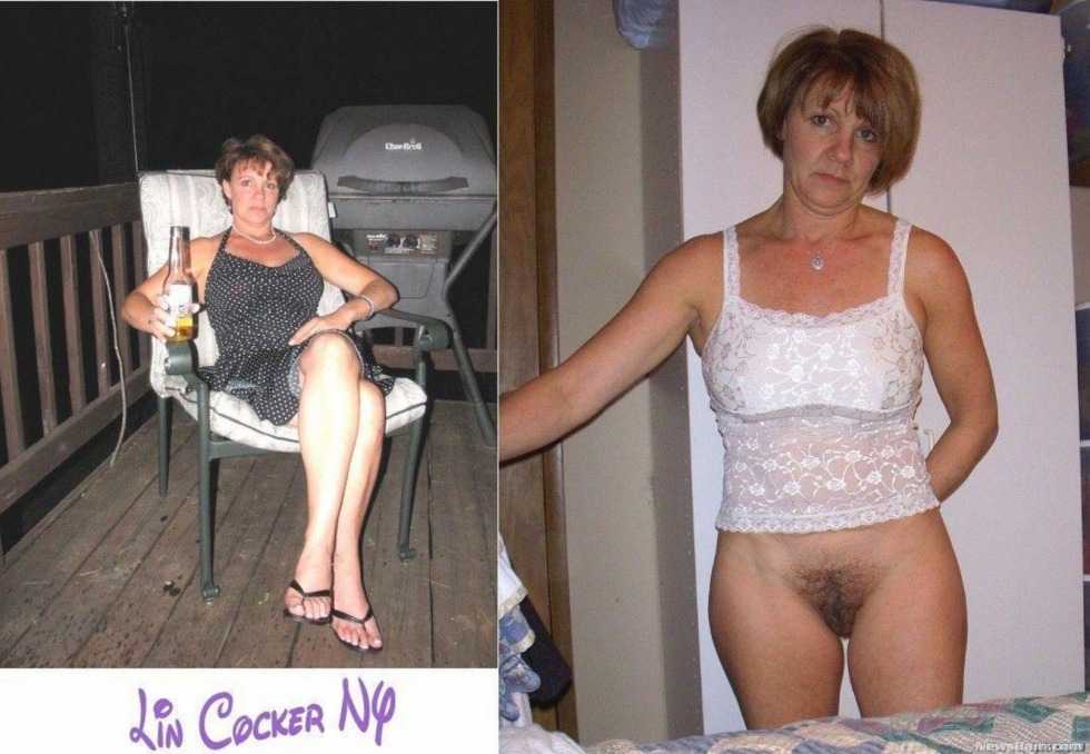 Dressed undressed mature doging