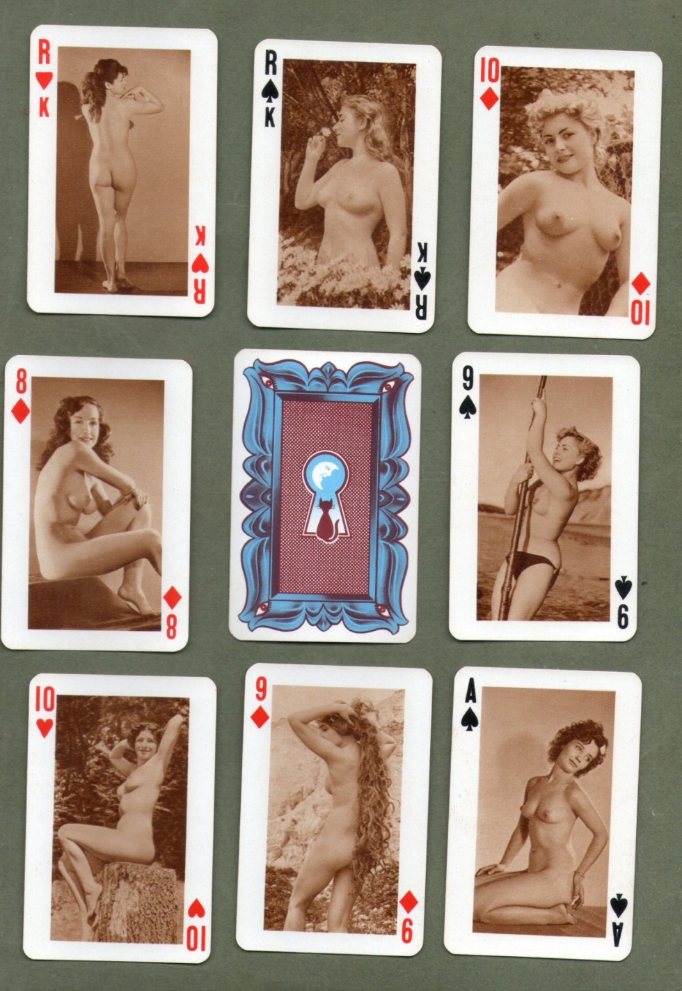 Erotic playing cards