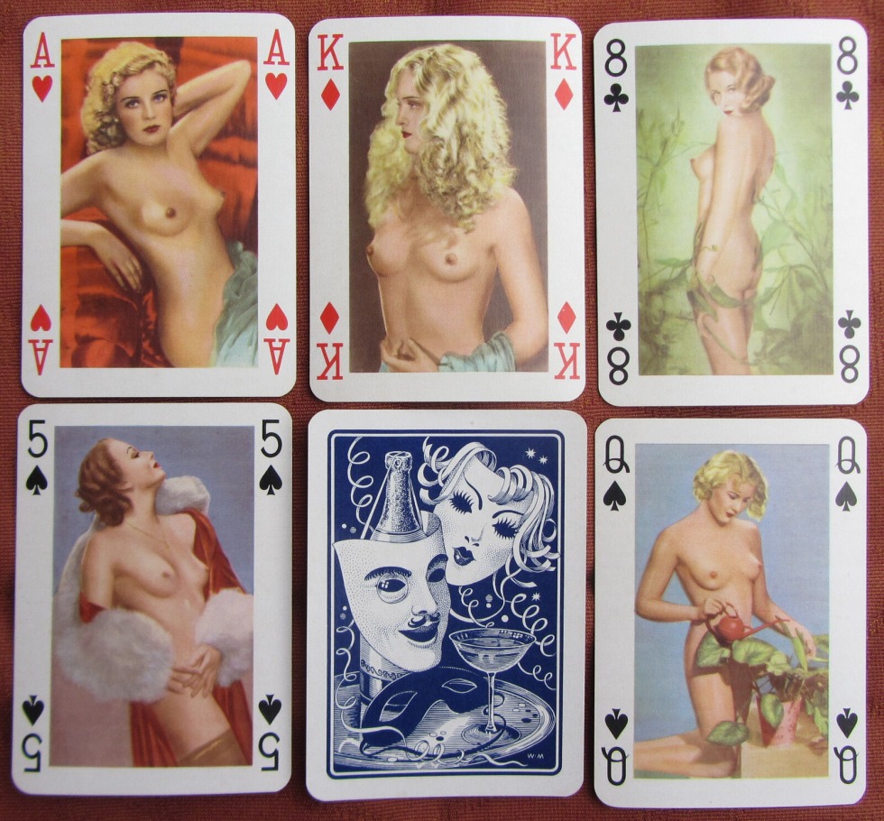 Pornographic playing cards