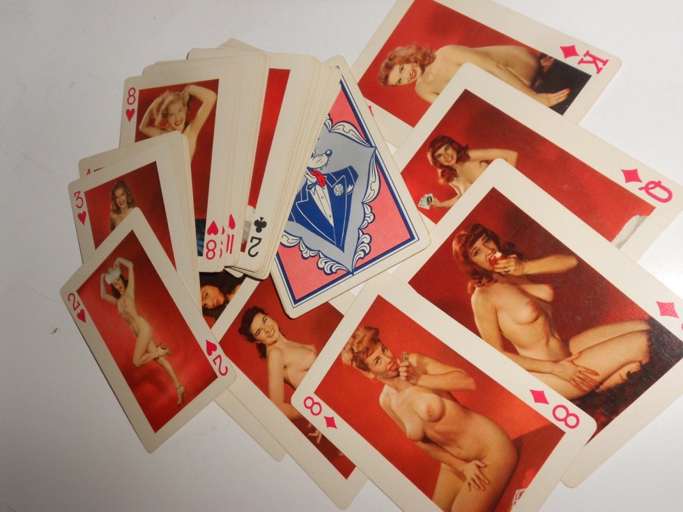 Pornographic playing cards
